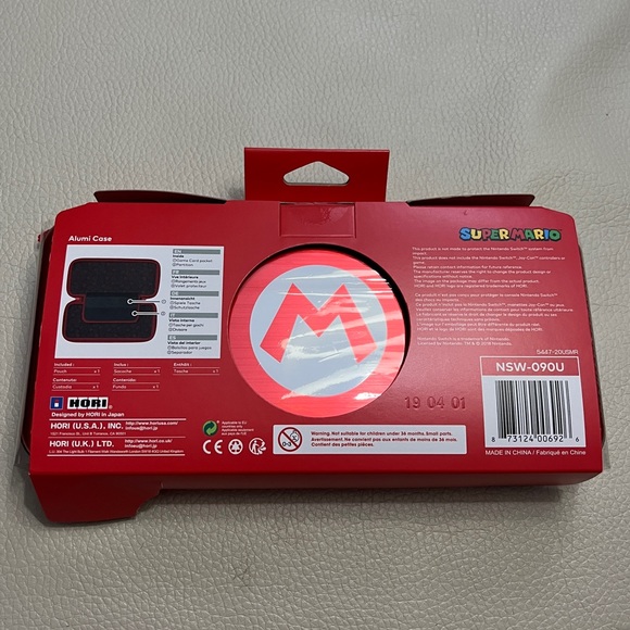 NWT - Hori Nintendo Switch Super Mario Aluminum Heavy Duty Case - Picture 3 of 7